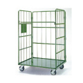 Supermarket Warehouse Folding Metal Storage Trolley (L710*W805 mm/OEM)